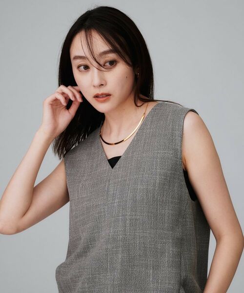 UNTITLED / アンタイトル ネックレス・ペンダント・チョーカー | 【ステンレス】カーヴィプレートショートネックレス | 詳細4