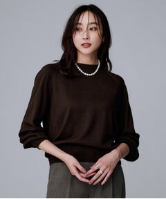 UNTITLED / アンタイトル ニット・セーター | 【8色展開／コンパクト丈】レーヨン混 コクーンニット