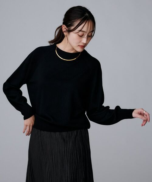 UNTITLED / アンタイトル ニット・セーター | 【8色展開／コンパクト丈】レーヨン混 コクーンニット | 詳細11