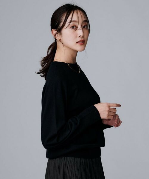 UNTITLED / アンタイトル ニット・セーター | 【8色展開／コンパクト丈】レーヨン混 コクーンニット | 詳細12