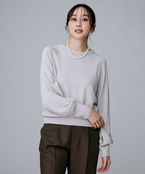 UNTITLED / アンタイトル ニット・セーター | 【8色展開／コンパクト丈】レーヨン混 コクーンニット | 詳細19