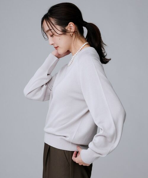 UNTITLED / アンタイトル ニット・セーター | 【8色展開／コンパクト丈】レーヨン混 コクーンニット | 詳細20