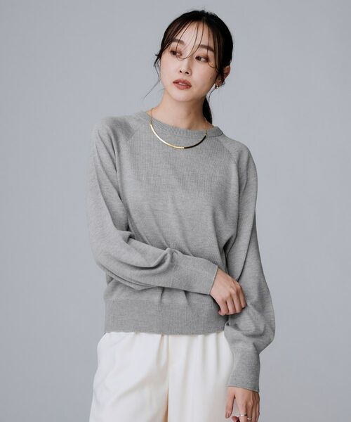 UNTITLED / アンタイトル ニット・セーター | 【8色展開／コンパクト丈】レーヨン混 コクーンニット | 詳細7