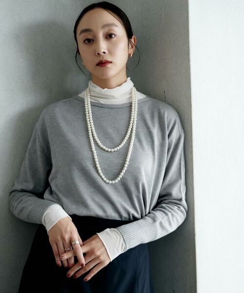 UNTITLED / アンタイトル ニット・セーター | 【8色展開/体型カバー】魅せる"タイムレスニット" | 詳細10