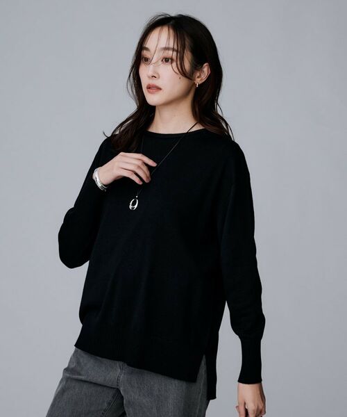 UNTITLED / アンタイトル ニット・セーター | 【8色展開/体型カバー】魅せる"タイムレスニット" | 詳細19