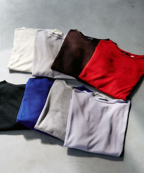 UNTITLED / アンタイトル ニット・セーター | 【8色展開/体型カバー】魅せる"タイムレスニット" | 詳細2