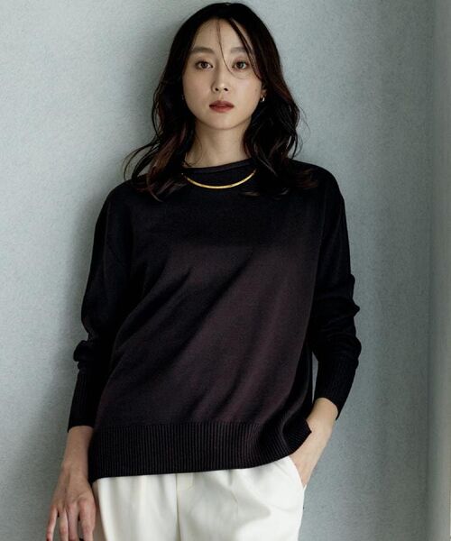 UNTITLED / アンタイトル ニット・セーター | 【8色展開/体型カバー】魅せる"タイムレスニット" | 詳細24