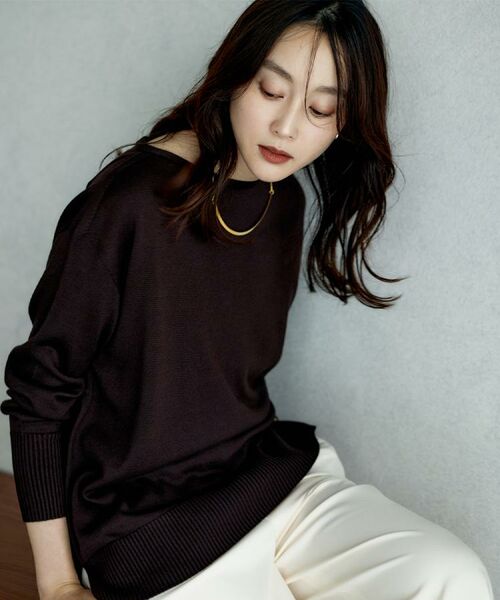 UNTITLED / アンタイトル ニット・セーター | 【8色展開/体型カバー】魅せる"タイムレスニット" | 詳細25