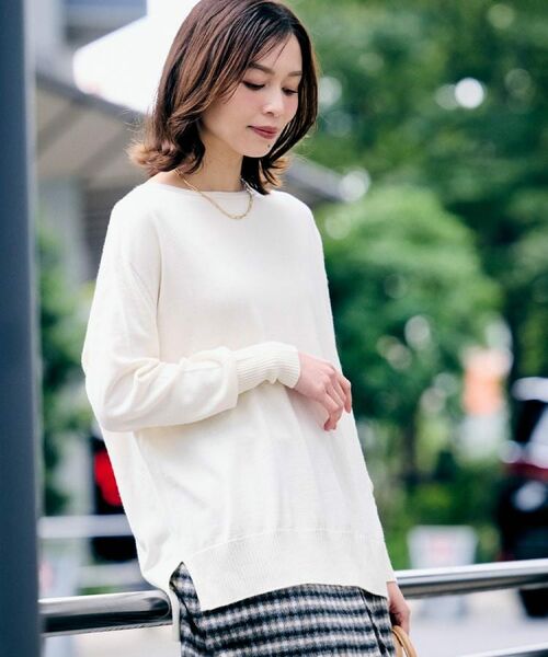 UNTITLED / アンタイトル ニット・セーター | 【8色展開/体型カバー】魅せる"タイムレスニット" | 詳細4