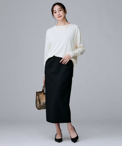 UNTITLED / アンタイトル ニット・セーター | 【8色展開/体型カバー】魅せる"タイムレスニット" | 詳細7