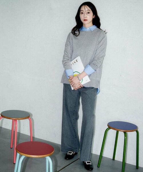 UNTITLED / アンタイトル ニット・セーター | 【8色展開/体型カバー】魅せる"タイムレスニット" | 詳細9
