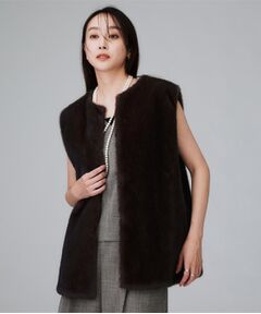 UNTITLED / アンタイトル ベスト | 【トレンド/ジレ】フェイクファーベスト