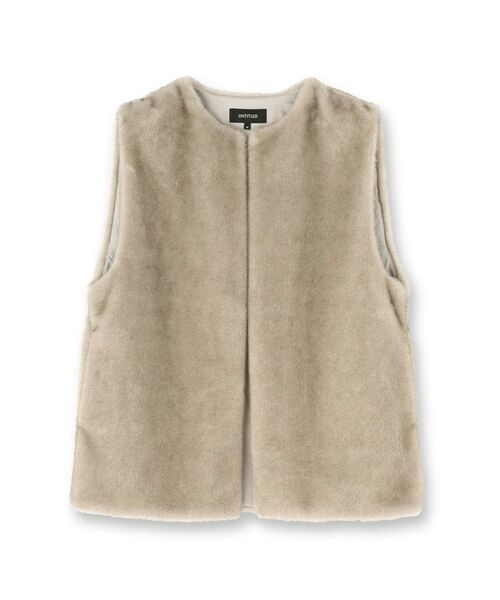 UNTITLED / アンタイトル ベスト | 【トレンド/ジレ】フェイクファーベスト | 詳細1