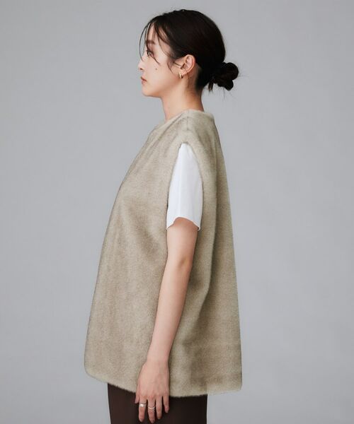 UNTITLED / アンタイトル ベスト | 【トレンド/ジレ】フェイクファーベスト | 詳細13