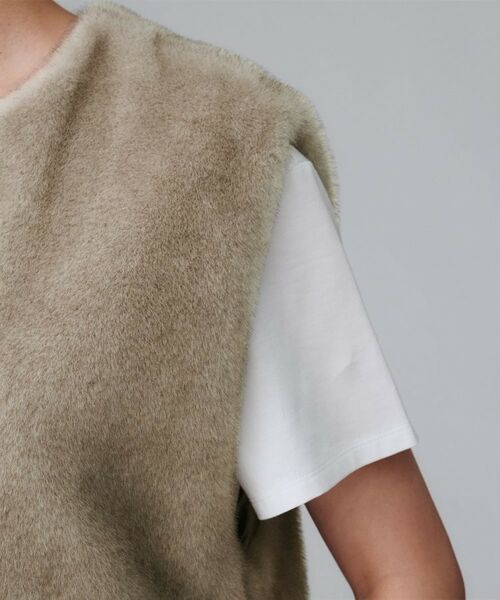 UNTITLED / アンタイトル ベスト | 【トレンド/ジレ】フェイクファーベスト | 詳細16
