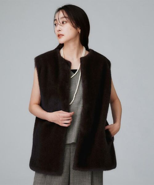 UNTITLED / アンタイトル ベスト | 【トレンド/ジレ】フェイクファーベスト | 詳細2