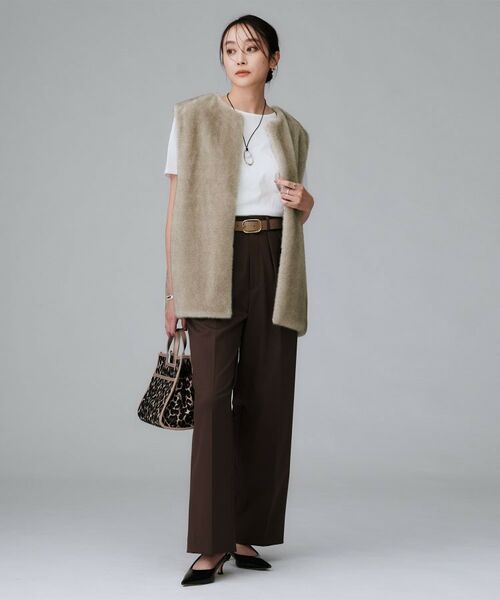 UNTITLED / アンタイトル ベスト | 【トレンド/ジレ】フェイクファーベスト | 詳細9