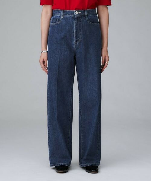 UNTITLED / アンタイトル デニムパンツ | 【グレー/ブルー/ジーンズ】ソフトワイドデニムパンツ | 詳細10
