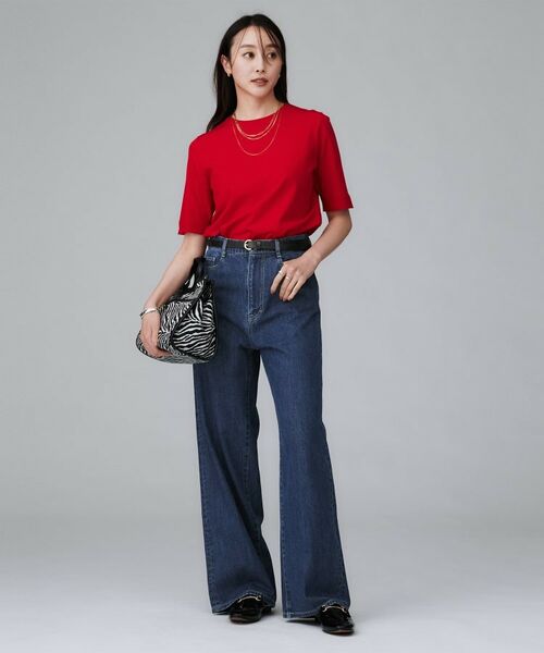 UNTITLED / アンタイトル デニムパンツ | 【グレー/ブルー/ジーンズ】ソフトワイドデニムパンツ | 詳細8