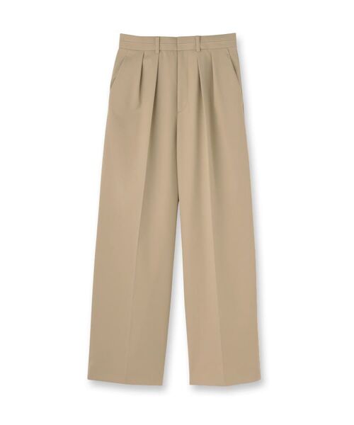 UNTITLED / アンタイトル パンツ | 【はっ水/後ろウエストゴム/リラクシー】ストレッチ2タックワイドパンツ | 詳細1