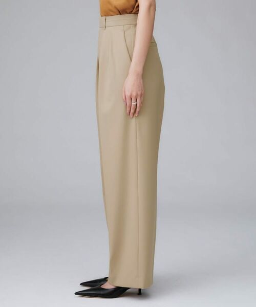 UNTITLED / アンタイトル パンツ | 【はっ水/後ろウエストゴム/リラクシー】ストレッチ2タックワイドパンツ | 詳細18
