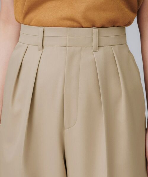 UNTITLED / アンタイトル パンツ | 【はっ水/後ろウエストゴム/リラクシー】ストレッチ2タックワイドパンツ | 詳細20