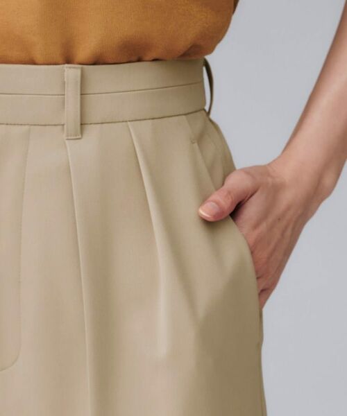 UNTITLED / アンタイトル パンツ | 【はっ水/後ろウエストゴム/リラクシー】ストレッチ2タックワイドパンツ | 詳細21