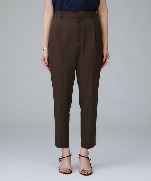 UNTITLED / アンタイトル ショート・ハーフ・半端丈パンツ | 【はっ水/後ろウエストゴム/洗える】ストレッチテーパードパンツ | 詳細17