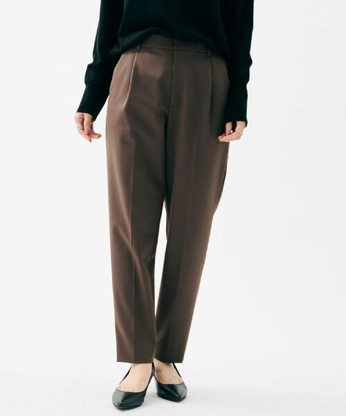 UNTITLED / アンタイトル ショート・ハーフ・半端丈パンツ | 【はっ水/後ろウエストゴム/洗える】ストレッチテーパードパンツ | 詳細7