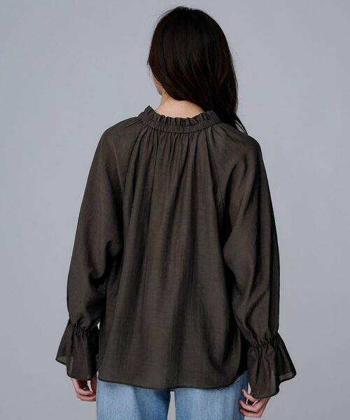 UNTITLED / アンタイトル シャツ・ブラウス | 【キャンディスリーブ/エレガント】フリルギャザーネックブラウス | 詳細16