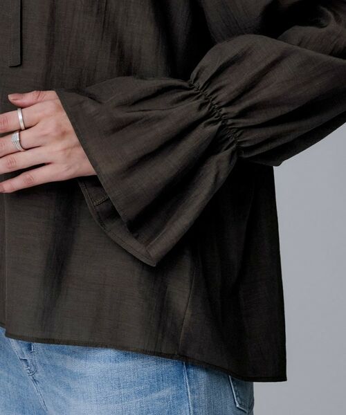 UNTITLED / アンタイトル シャツ・ブラウス | 【キャンディスリーブ/エレガント】フリルギャザーネックブラウス | 詳細21
