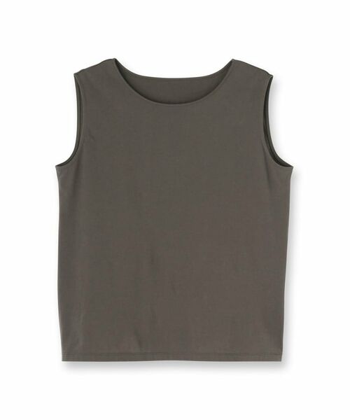 UNTITLED / アンタイトル カットソー | 【接触冷感/コットン100/洗える/丸首】ノースリーブ天竺プルオーバー | 詳細1