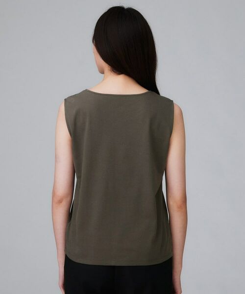 UNTITLED / アンタイトル カットソー | 【接触冷感/コットン100/洗える/丸首】ノースリーブ天竺プルオーバー | 詳細16