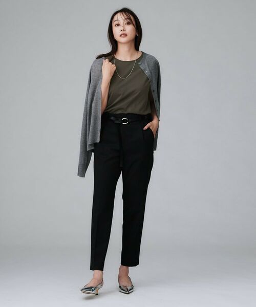 UNTITLED / アンタイトル カットソー | 【接触冷感/コットン100/洗える/丸首】ノースリーブ天竺プルオーバー | 詳細8