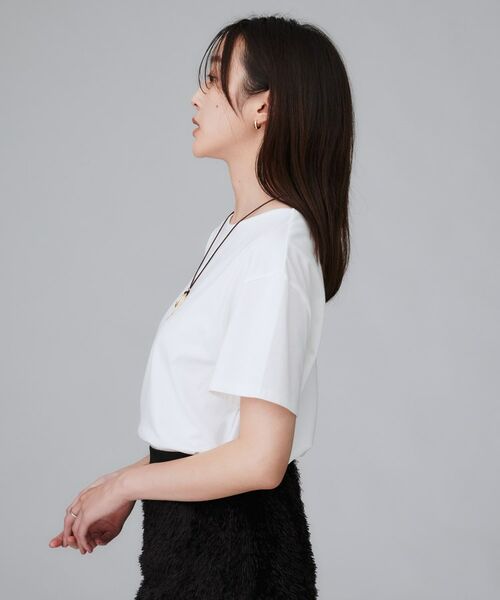 UNTITLED / アンタイトル Tシャツ | 【接触冷感/コットン100/洗える/Tシャツ】半袖天竺プルオーバー | 詳細3