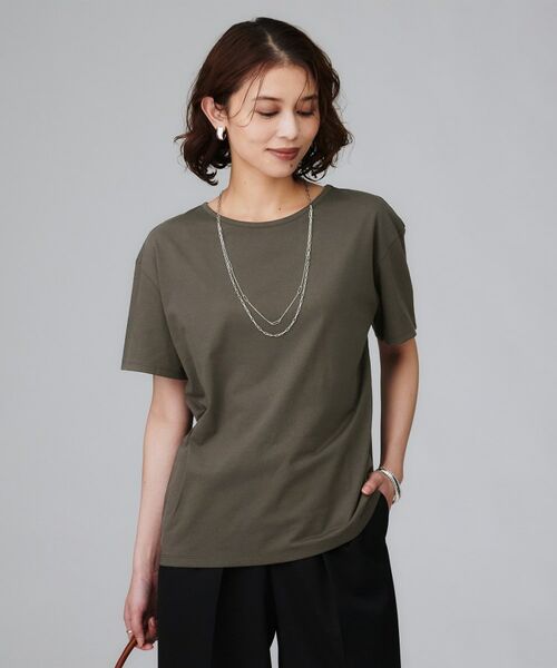 UNTITLED / アンタイトル Tシャツ | 【接触冷感/コットン100/洗える/Tシャツ】半袖天竺プルオーバー | 詳細7