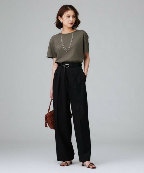 UNTITLED / アンタイトル Tシャツ | 【接触冷感/コットン100/洗える/Tシャツ】半袖天竺プルオーバー | 詳細8