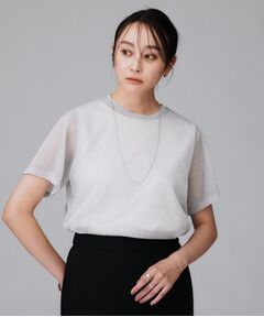 UNTITLED / アンタイトル Tシャツ | 【洗える】ラメシアーTシャツ