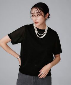 UNTITLED / アンタイトル Tシャツ | 【洗える】ラメシアーTシャツ