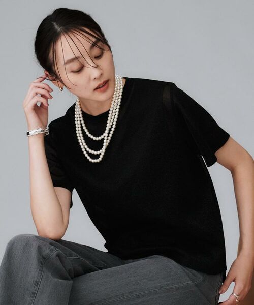 UNTITLED / アンタイトル Tシャツ | 【洗える】ラメシアーTシャツ | 詳細11