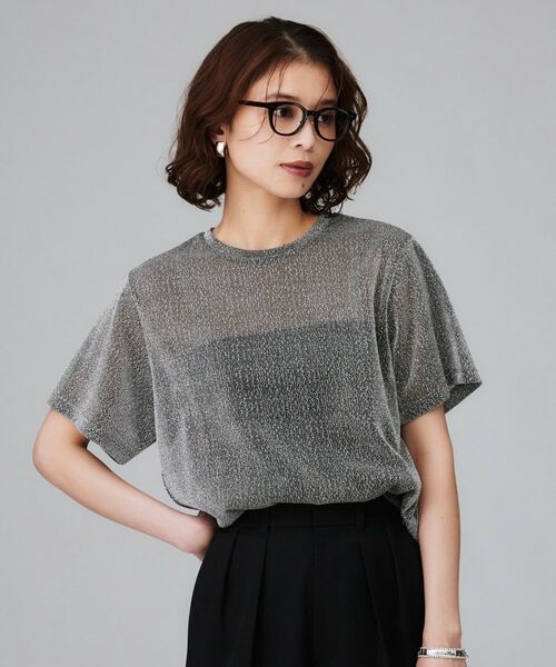 UNTITLED / アンタイトル Tシャツ | 【洗える】ラメシアーTシャツ | 詳細6