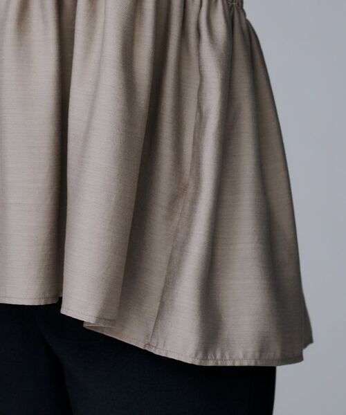 UNTITLED / アンタイトル カットソー | 【コットン100/洗える/Tシャツ】シャーリングドッキングペプラム | 詳細15
