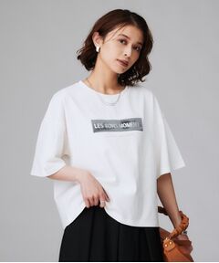 UNTITLED / アンタイトル Tシャツ | 【コットン100/ゆったり/ショート丈/洗える】ベロアロゴTシャツ