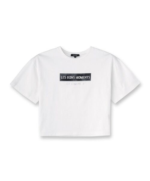 UNTITLED / アンタイトル Tシャツ | 【コットン100/ゆったり/ショート丈/洗える】ベロアロゴTシャツ | 詳細1