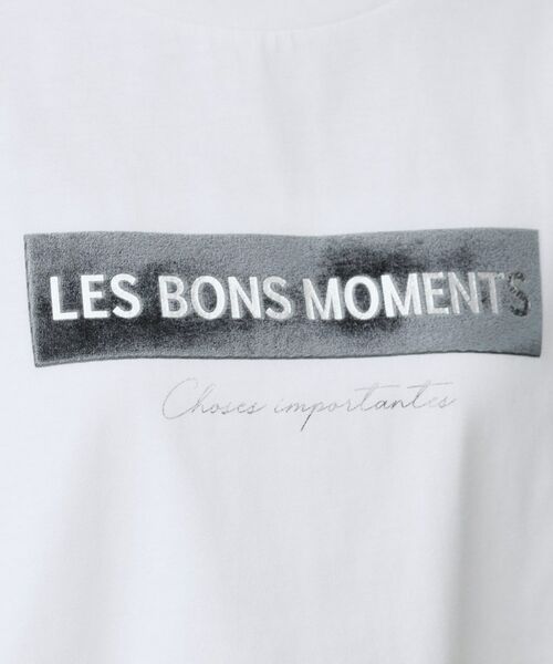 UNTITLED / アンタイトル Tシャツ | 【コットン100/ゆったり/ショート丈/洗える】ベロアロゴTシャツ | 詳細13