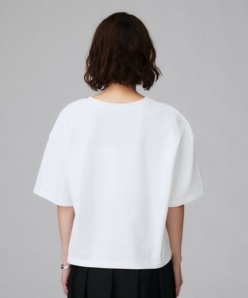 UNTITLED / アンタイトル Tシャツ | 【コットン100/ゆったり/ショート丈/洗える】ベロアロゴTシャツ | 詳細16