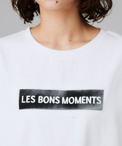 UNTITLED / アンタイトル Tシャツ | 【コットン100/ゆったり/ショート丈/洗える】ベロアロゴTシャツ | 詳細17