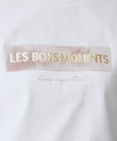 UNTITLED / アンタイトル Tシャツ | 【コットン100/ゆったり/ショート丈/洗える】ベロアロゴTシャツ | 詳細5