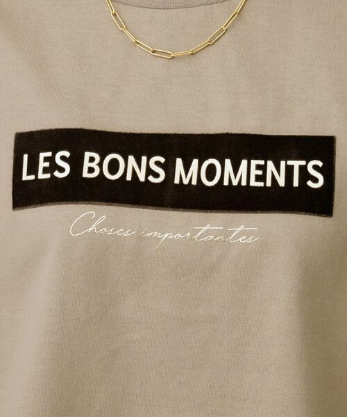 UNTITLED / アンタイトル Tシャツ | 【コットン100/ゆったり/ショート丈/洗える】ベロアロゴTシャツ | 詳細9