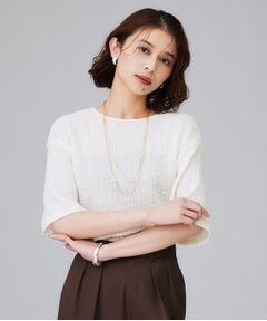 UNTITLED / アンタイトル カットソー | 【五分袖/ジャージトップス】スラブカールマイヤープルオーバー